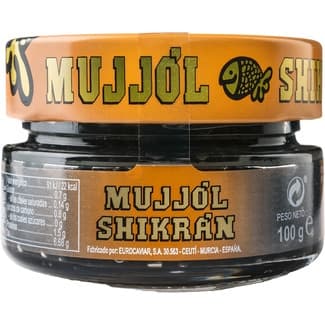 Sucedáneo de caviar a base de arenque ahumado y huevas de mujjól negro sin gluten tarro 100 g -