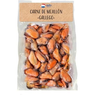 Carne de mejillón cocido envase 180 g neto escurrido -