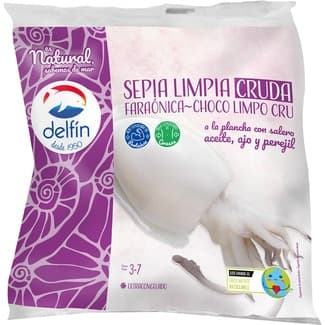 Sepia limpia cruda bolsa 400 g neto escurrido -