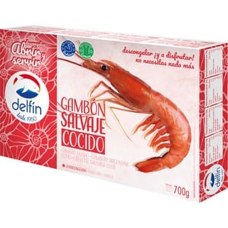 Gambón cocido 15-25 piezas estuche 700 g neto escurrido -