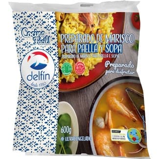 Preparado de marisco para paella y sopa bolsa 600 g -