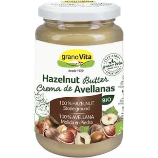 Crema de avellanas ecológica sin gluten y sin aceite de palma tarro 350 g -