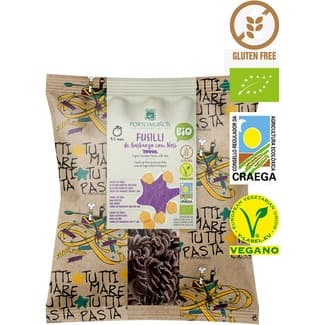 Fussili ecológicos de garbanzo con alga nori sin gluten envase 200 g -