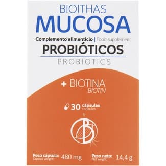 Mucosa Probióticos complemento alimenticio con biotina bote 30 cápsulas -