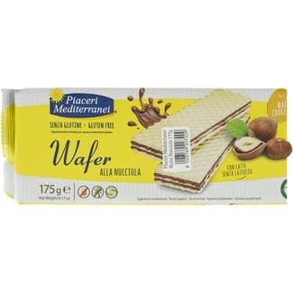 Barquillos a la crema de avellanas sin gluten, con leche sin lactosa y sin aceite de palma envase 175 g -