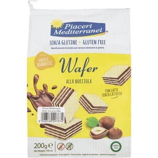 Barquillos a la crema de avellanas sin gluten, con leche sin lactosa y sin aceite de palma bolsa 200 g -