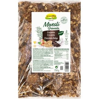 Muesli granola crujiente con chocolate belga bolsa 750 g -
