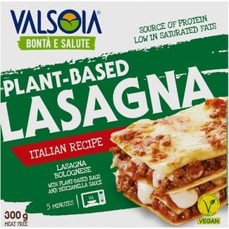 Lasaña boloñesa vegana plant-based envase 300 g -