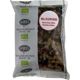 Mix Desayunos ecológicon con pipas de girasol, calabaza, lino dorado y arándanos bolsa 250 g -