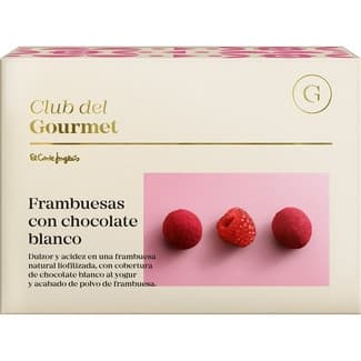 Frambuesa con chocolate blanco y yogur estuche 120 g -