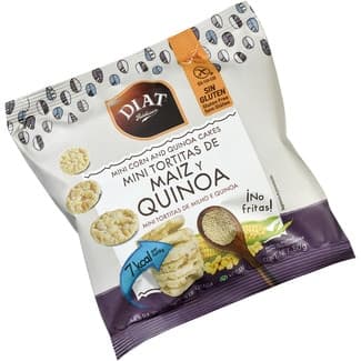 Mini tortitas de maíz y quinoa no fritas sin gluten paquete 50 g -