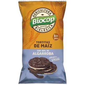 Tortitas de maíz ecológica con 50% de algarroba sin gluten envase 100 g -