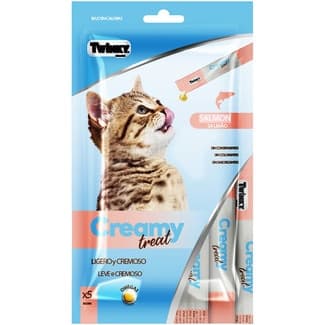 Snack líquido para gatos con salmón 5x15 g envase 75 g -