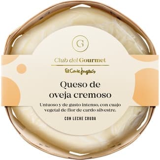 Queso de oveja cremoso con leche cruda pieza 550 g -