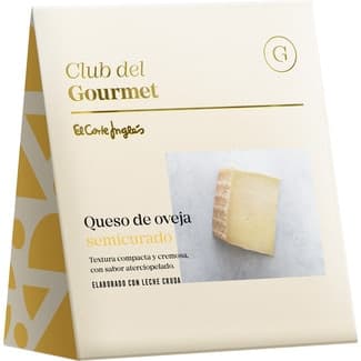 Queso de oveja semicurado elaborado con leche cruda cuña 250 g -