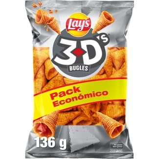 Conos snack de maíz sabor original sin gluten bolsa 136 g -