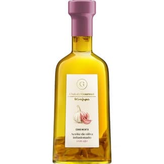 Condimento de aceite de oliva infusionado con ajo botella 250 ml -