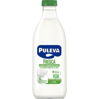 Leche fresca semidesnatada botella 1 l -