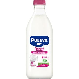 Leche fresca desnatada botella 1 l -