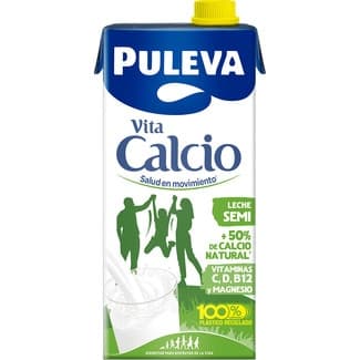 Leche semidesnatada enriquecida con calcio brik 1 l -