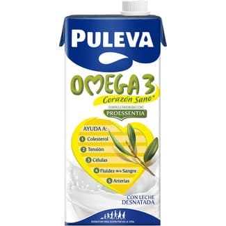 Bebida láctea con Omega 3 elaborada con leche desnatada Sin Gluten brik 1 l -