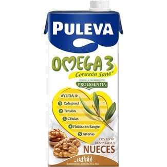 Bebida láctea con Omega 3 elaborada con leche desnatada y nueces brik 1 l -