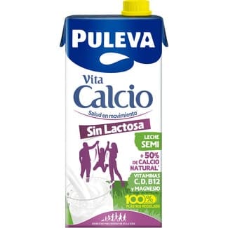 Leche semidesnatada enriquecida con calcio sin lactosa brik 1 l -