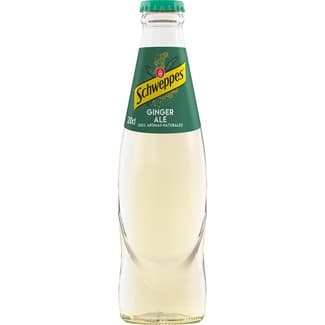 Ginger Ale 100% aromas naturales bajo en calorías botella 20 cl (envase de vidrio) -