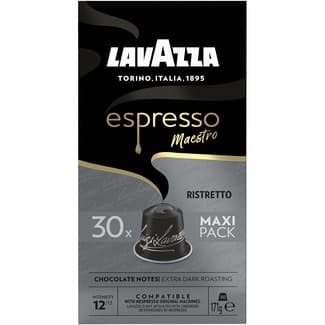 Café Espresso Maestro Ristretto intensidad 12 estuche 30 cápsulas compatibles con máquinas Nespresso -