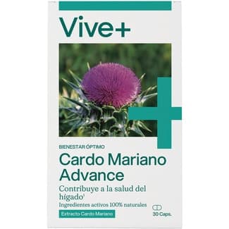 Cardo mariano 100% natural envase 30 cápsulas vegetales de clorofila -
