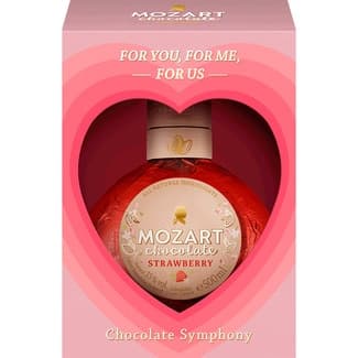 Licor de crema de chocolate blanco y fresas botella 50 cl -