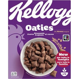 Cereales de desayuno oaties avena crujiente al cacao paquete 360 g -