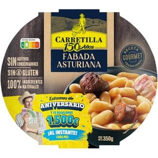 Fabada asturiana Gourmet elaborada con la receta tradicional sin gluten bol 350 g -