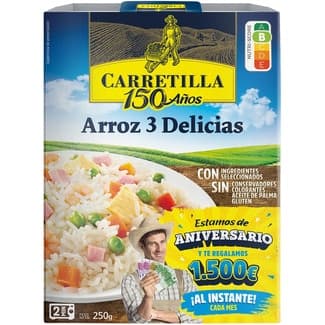 Arroz tres delicias sin gluten estuche 250 g -