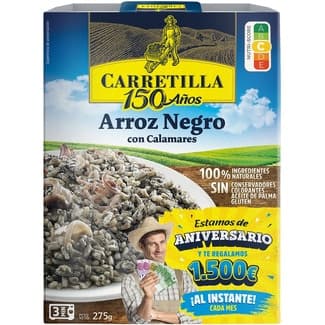 Arroz negro con calamares sin gluten envase 300 g -
