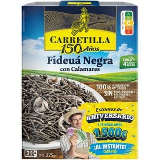Fideuá negra con calamares envase 275 g -