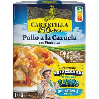 Pollo cazuela con pimientos sin gluten envase 250 g -