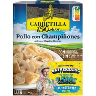 Pollo con champiñones sin gluten envase 250 g -