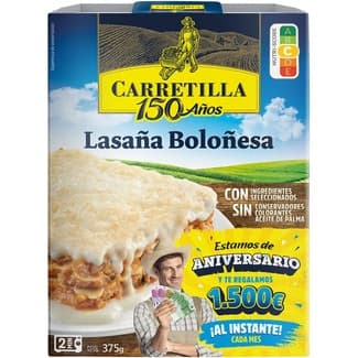 Lasaña boloñesa envase 375 g -