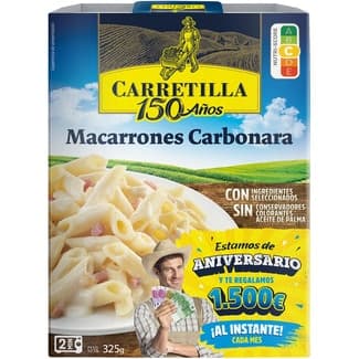 Macarrones carbonara envase 325 g -
