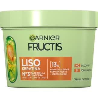 Acondicionador Liso keratina complejo alisador con keratina vegetal y aceite de Argán tarro 00370 ml -