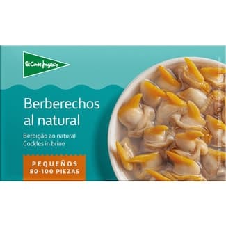Berberechos al natural pequeños 80-100 piezas lata 63 g neto escurrido -