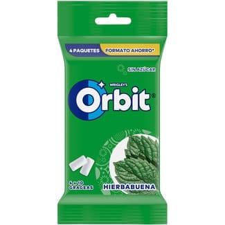 Chicles de hierbabuena sin azúcar pack 4 envases 56 g -
