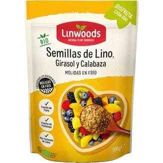 Bio semillas de lino con girasol y calabaza ecológicas y sin gluten envase 200 g -