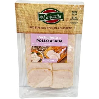 Pechuguita de pollo asada en lonchas sin gluten envase 100 g -