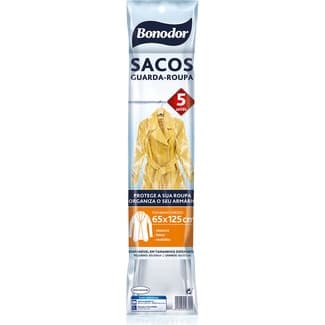 Sacos guardarropa 65x125 bolsa 5 unidades -
