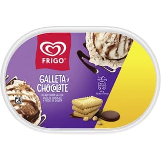 Helado Galleta y Chocolate sabor galleta salsa de chocolate y trozos de galleta tarrina 900 ml -