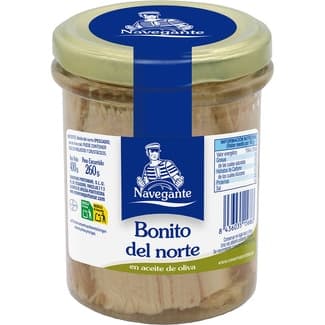 Bonito del norte en aceite de oliva tarro 260 g neto escurrido -