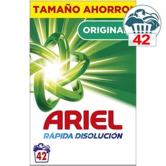 Detergente polvo Original rápida absorción maleta 42 cacitos -
