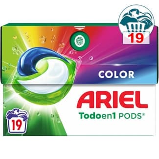 Detergente cápsulas Color Todo en 1 Pods caja 19 cápsulas -